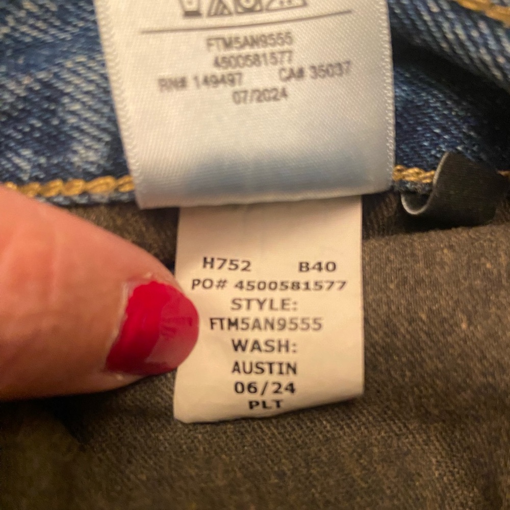 Favorite Daughter The Oliver Ultimate Baggy Wide Leg Jeans Sz 24 Button Austin - Picture 14 of 14
